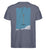 "T-Bar" Herren Backprint Shirt von ANKERLIFT© in der Farbe Dark Heather Blue für Skifahrer und Wintersportler.