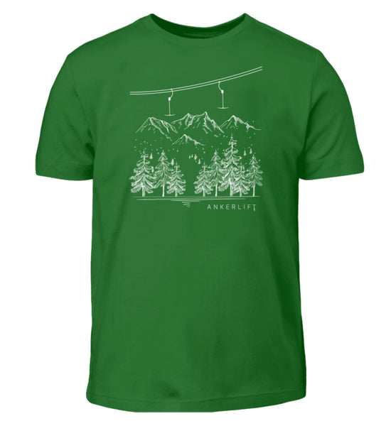 "Winterwald" Kinder T-Shirt in der Farbe Kelly Green von ANKERLIFT