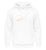 "Skivolution" Unisex Hoodie in der Farbe Arctic White von ANKERLIFT für Wintersportler