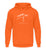 "Bergspitzen" Unisex Hoodie in der Farbe Orange Crush von ANKERLIFT für Wintersportler