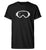 "SKIBRILLE" Herren RollUp Shirt in der Farbe Black auf weißem Hintergrung von ANKERLIFT
