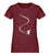 "Boarderline" Damen Organic Shirt in der Farbe Burgundy - ANKERLIFT