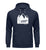 "I must go" Unisex Organic Hoodie in Farbe French Navy-ANKERLIFT