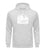 "I must go" Unisex Organic Hoodie in Farbe Heather Grey-ANKERLIFT