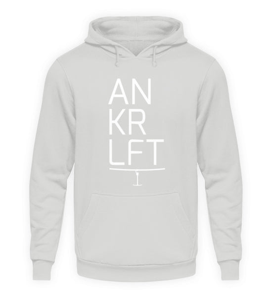 "ANKRLFT" Unisex Hoodie in der Farbe Sport Grey von ANKERLIFT für Wintersportler