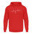 "Herzschlag" Unisex Hoodie in der Farbe Fire Red von ANKERLIFT für Wintersportler