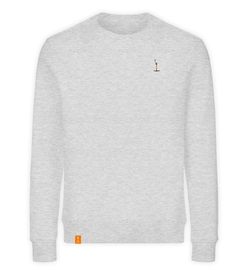 Sweatshirt mit Stick Logo von ANKERLIFT auf weißem Hintergrund