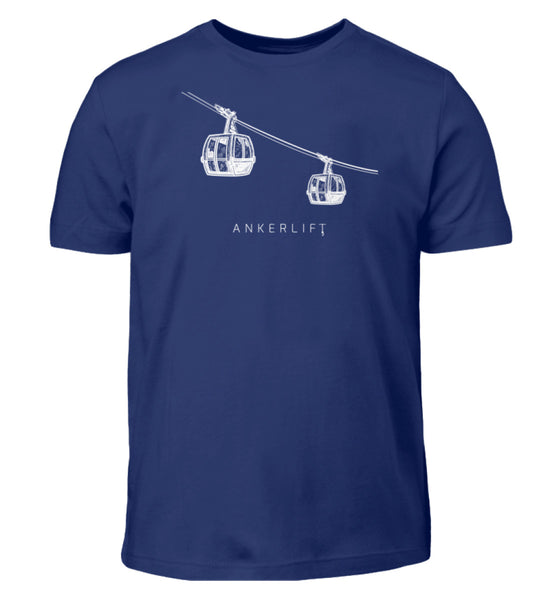 "Gondelglück" Kinder T-Shirt in der Farbe Indigo von ANKERLIFT