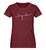 "Herzschlag" Damen Organic Shirt in der Farbe Burgundy - ANKERLIFT
