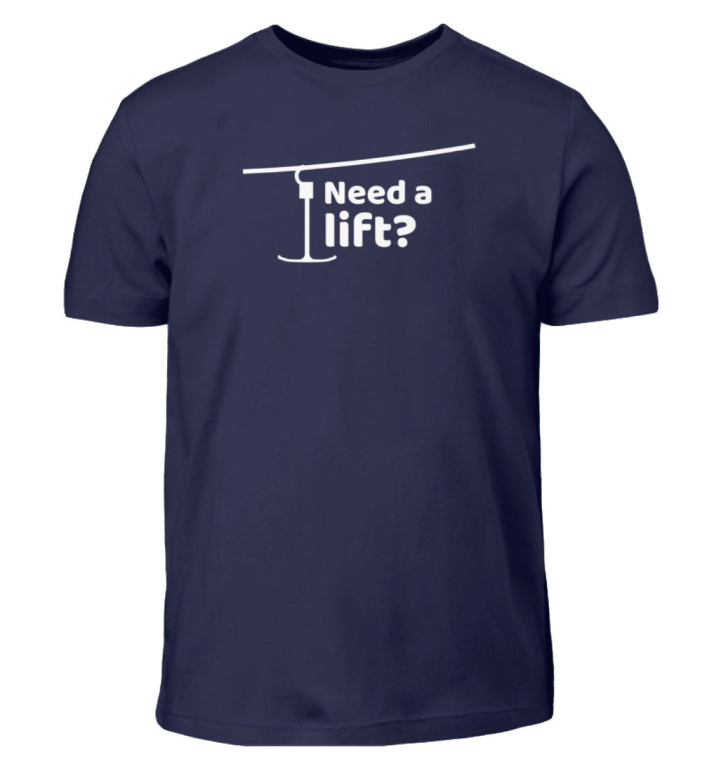 "Need a lift?" Kinder T-Shirt in der Farbe Navy von ANKERLIFT