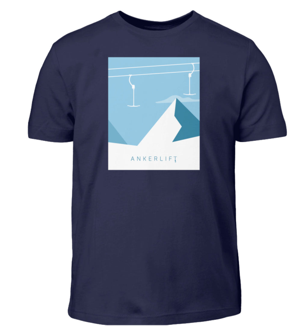 "Shapes" Kinder T-Shirt in der Farbe Navy von ANKERLIFT
