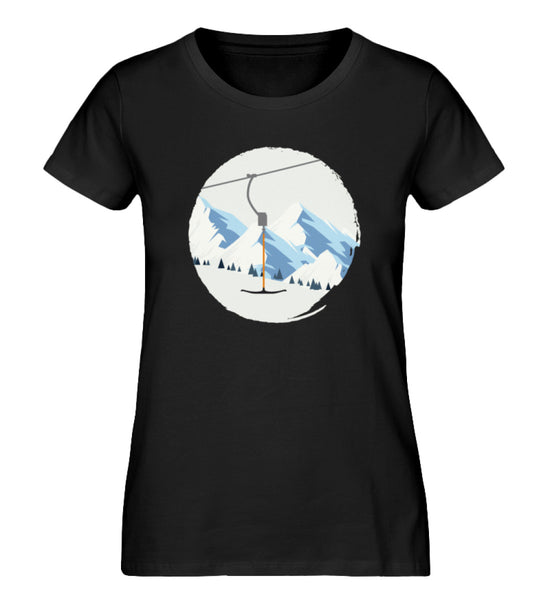 "Winterkreis" Damen Organic Shirt in der Farbe Black - ANKERLIFT