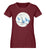 "Winterkreis" Damen Organic Shirt in der Farbe Burgundy - ANKERLIFT