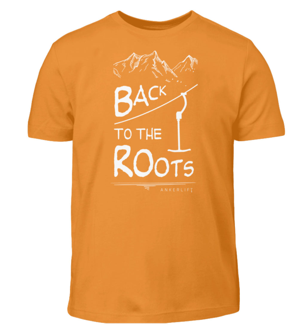 "Back to Roots" Kinder T-Shirt in der Farbe Orange von ANKERLIFT