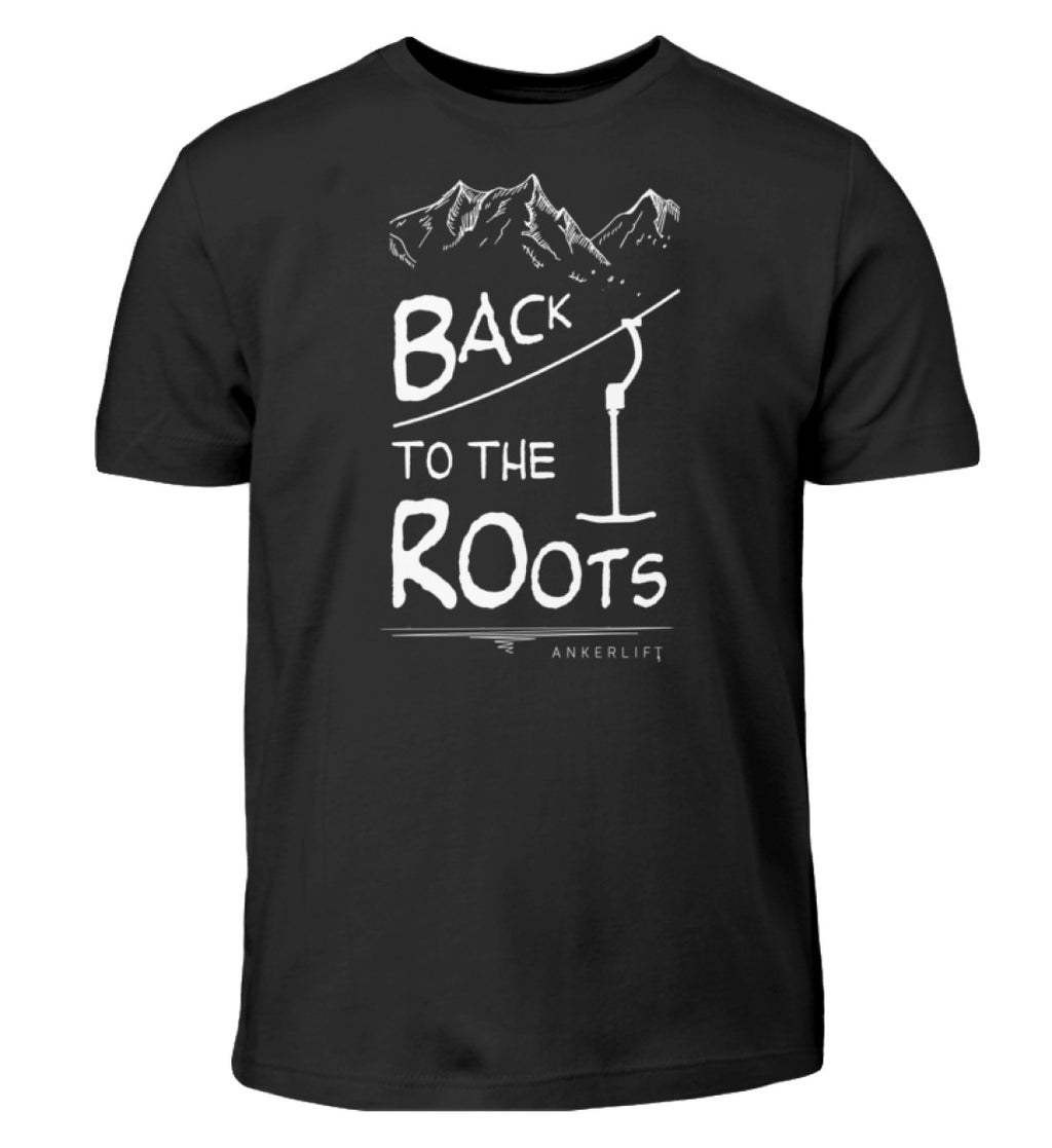 "Back to Roots" Kinder T-Shirt in der Farbe Black von ANKERLIFT