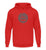 "4 in a Row" Unisex Hoodie in der Farbe Fire Red von ANKERLIFT für Wintersportler