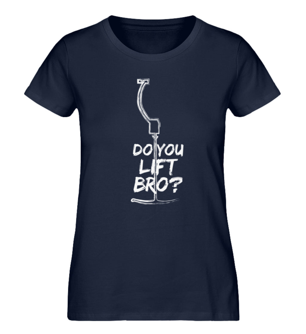 "Lift Bro" Damen Organic Shirt in der Farbe French Navy - ANKERLIFT