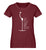 "Eat Sleep Lift" Damen Organic Shirt in der Farbe Burgundy - ANKERLIFT