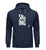 "Skiing" Unisex Organic Hoodie in Farbe French Navy-ANKERLIFT