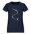 "Tiefschnee" Damen Organic Shirt in der Farbe French Navy - ANKERLIFT