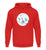 "Winterkreis" Unisex Hoodie in der Farbe Fire Red von ANKERLIFT für Wintersportler