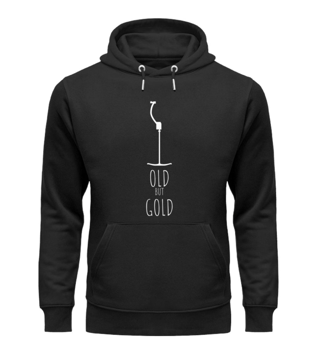 "Old" Unisex Organic Hoodie in Farbe Black-ANKERLIFT