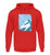 "Vintage" Unisex Hoodie in der Farbe Fire Red von ANKERLIFT für Wintersportler