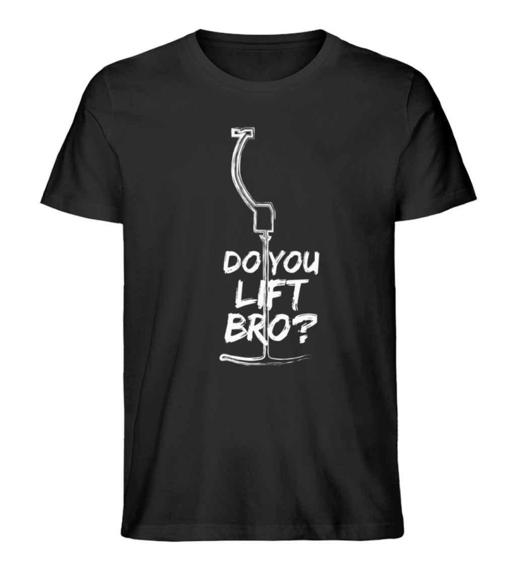 "Lift Bro" Herren Organic Shirt in der Farbe Black von ANKERLIFT