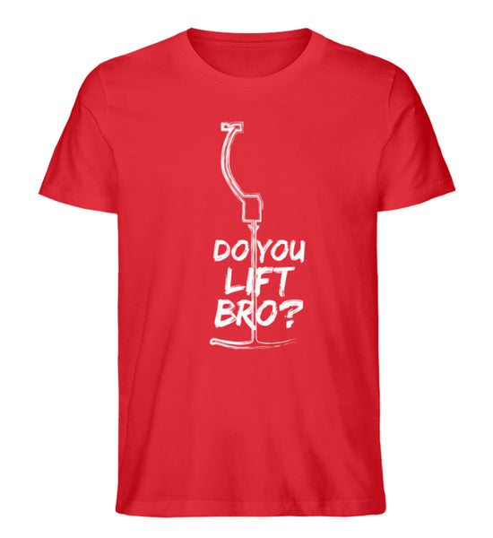 "Lift Bro" Herren Organic Shirt in der Farbe Red von ANKERLIFT