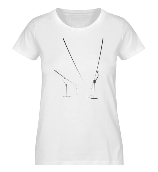 "Nebel" Damen Organic Shirt in der Farbe White - ANKERLIFT