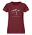 "Bergspitzen" Damen Organic Shirt in der Farbe Burgundy - ANKERLIFT
