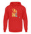 "Carving" Unisex Hoodie in der Farbe Fire Red von ANKERLIFT für Wintersportler