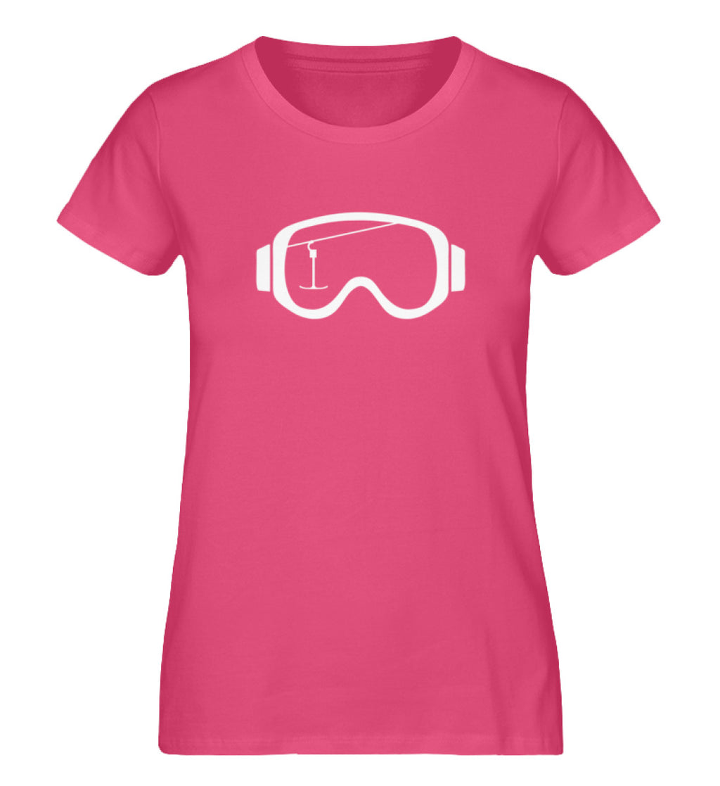 "Skibrille" Damen Organic Shirt in der Farbe Pink Punch - ANKERLIFT
