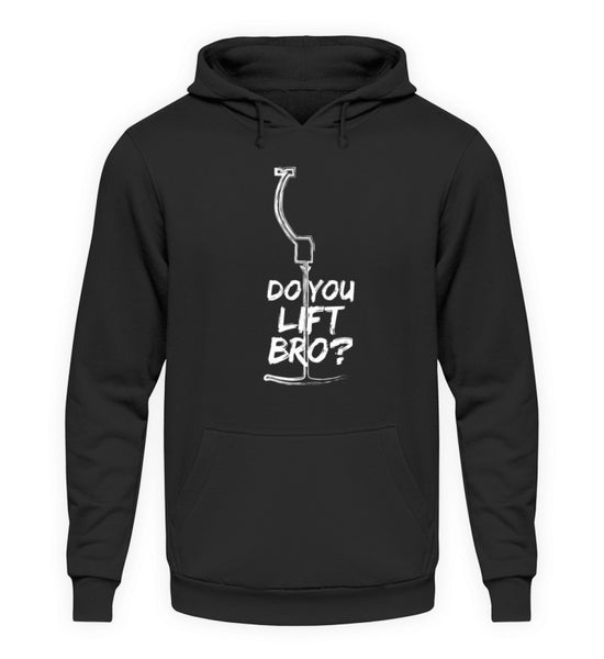 "Lift Bro" Unisex Hoodie in der Farbe Jet Black von ANKERLIFT für Wintersportler