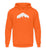 "Panorama" Unisex Hoodie in der Farbe Orange Crush von ANKERLIFT für Wintersportler