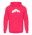 "Panorama" Unisex Hoodie in der Farbe Hot Pink von ANKERLIFT für Wintersportler