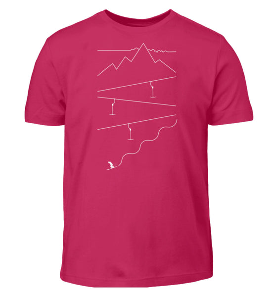 "Powder-Lines" Kinder T-Shirt in der Farbe Sorbet von ANKERLIFT
