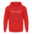 "Bergkette" Unisex Hoodie in der Farbe Fire Red von ANKERLIFT für Wintersportler