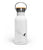 Weiße "Powder" Edelstahl Trinkflasche mit Bambusdeckel von ANKERLIFT