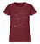 "Snowboard" Damen Organic Shirt in der Farbe Burgundy - ANKERLIFT