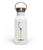 Weiße "ANKERLIFT" Edelstahl Trinkflasche mit Bambusdeckel von ANKERLIFT