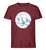 "Winterkreis" Herren Organic Shirt in der Farbe Burgundy von ANKERLIFT