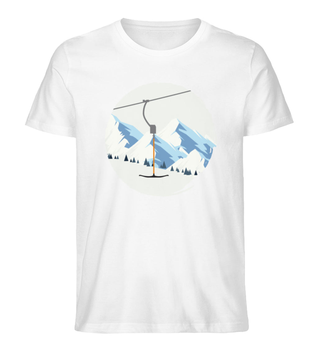 "Winterkreis" Herren Organic Shirt in der Farbe White von ANKERLIFT