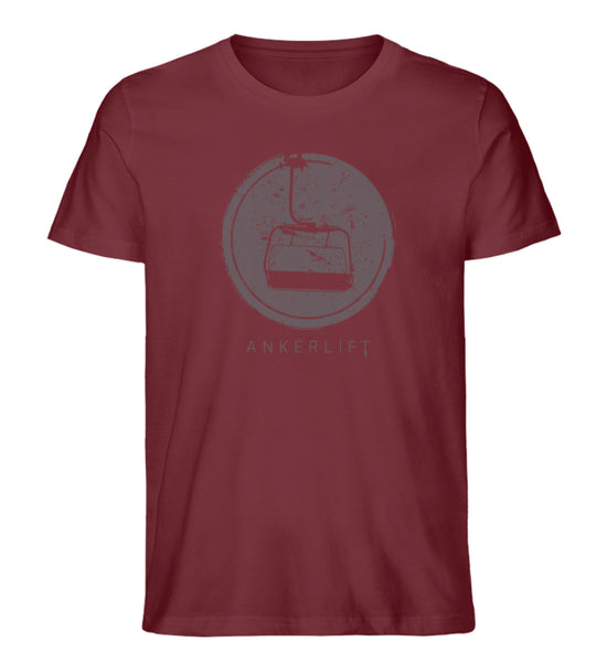 "4 in a Row" Herren Organic Shirt in der Farbe Burgundy von ANKERLIFT