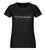 "Bergkette" Damen Organic Shirt in der Farbe Black - ANKERLIFT