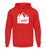 "I must go" Unisex Hoodie in der Farbe Fire Red von ANKERLIFT für Wintersportler