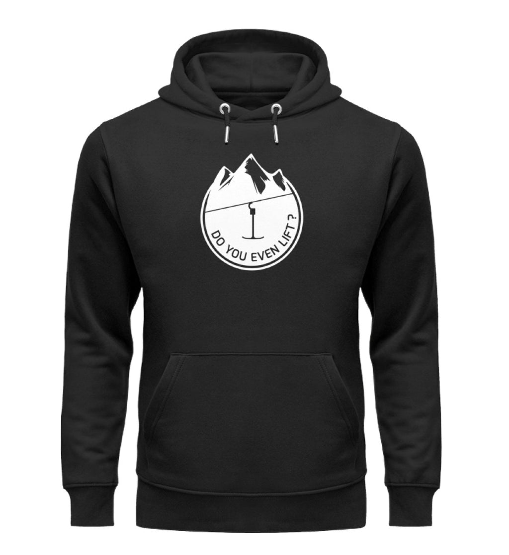 "Do you lift?" Unisex Organic Hoodie in Farbe Black-ANKERLIFT