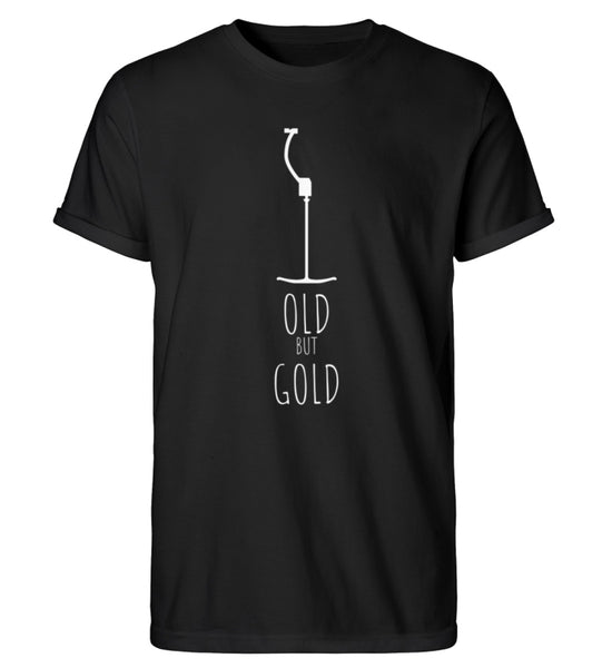 "Old" Herren RollUp Shirt in der Farbe Black auf weißem Hintergrung von ANKERLIFT