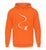 "Boarderline" Unisex Hoodie in der Farbe Orange Crush von ANKERLIFT für Wintersportler