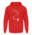 "Boarderline" Unisex Hoodie in der Farbe Fire Red von ANKERLIFT für Wintersportler